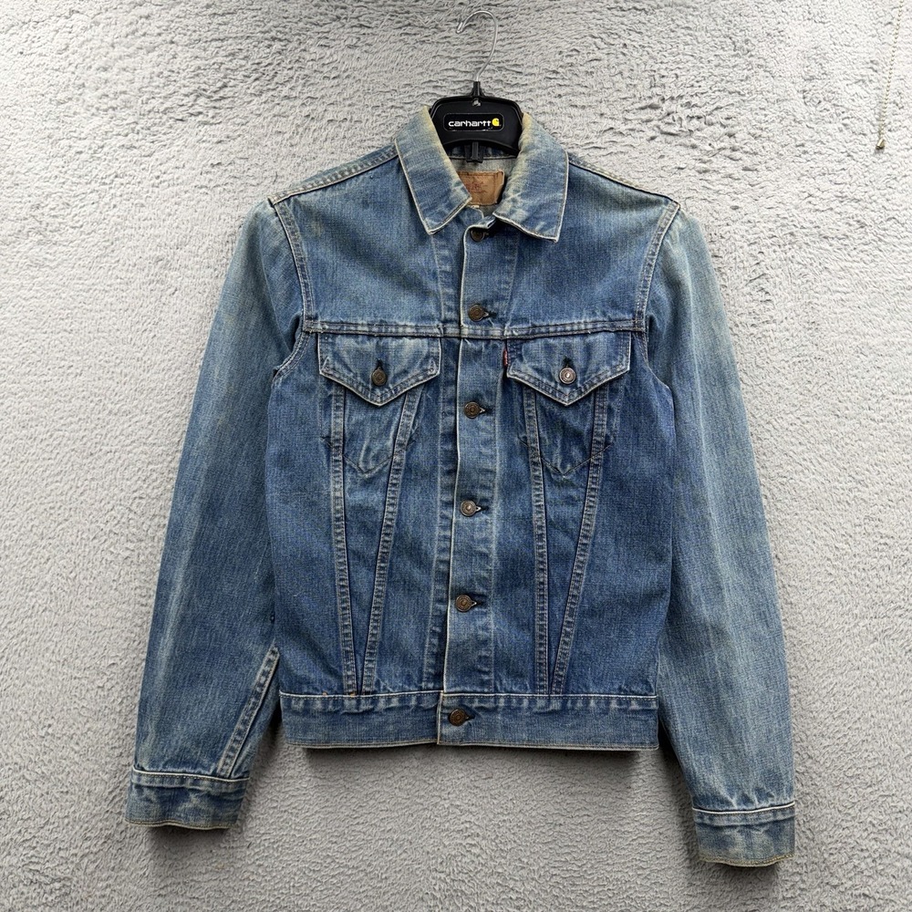 Vintage 60's Levis Jean Jacket Mens Type III 3 Big E Trucker Denim Made in USA